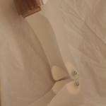 Plastic ankle foot orthosis, side view