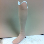 Below knee prosthetic leg with limb protector created by practitioner Dann Goodnough